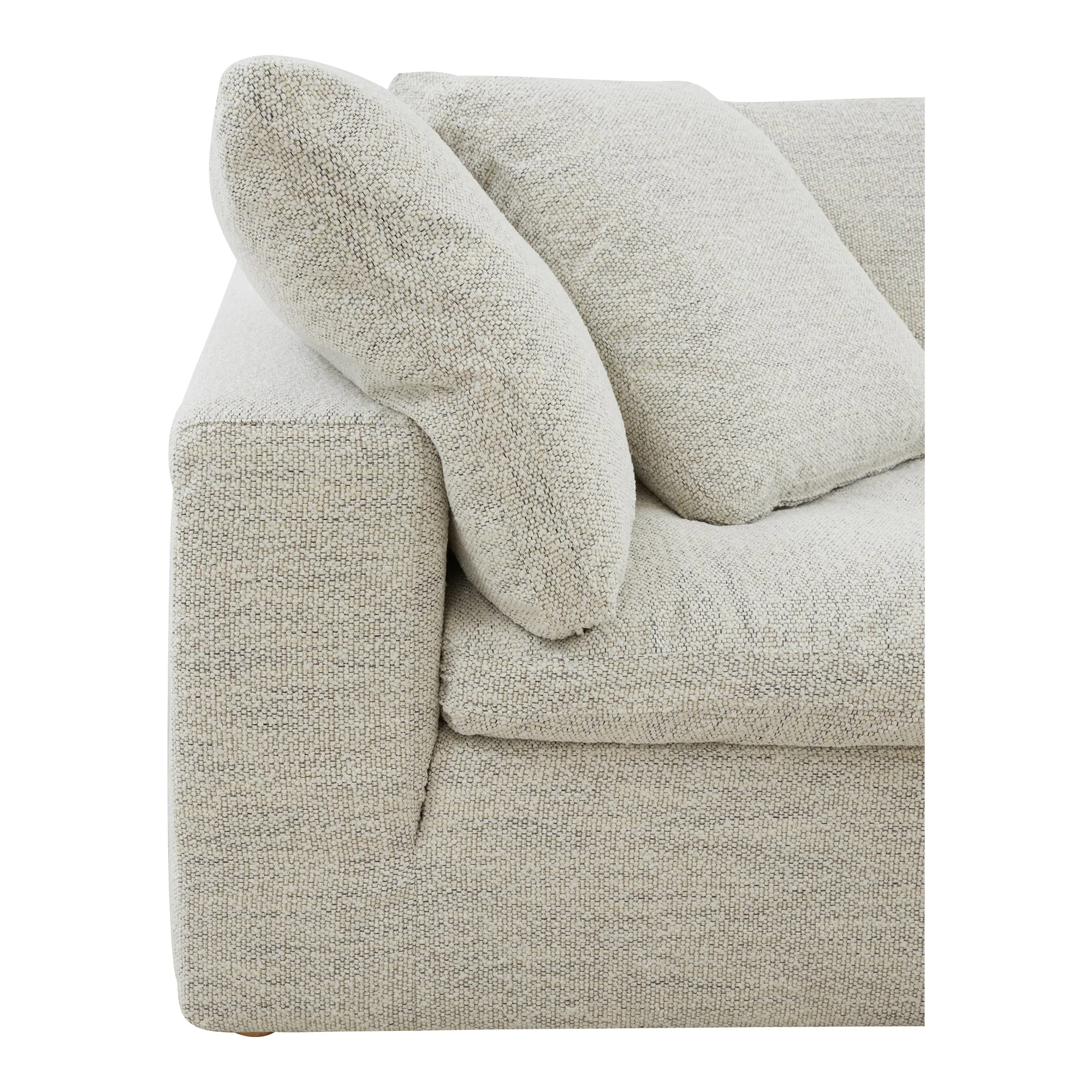 Moe's Home Collection Terra Coastside Sand Condo Classic L-Shaped Modular Sectional - Image 6