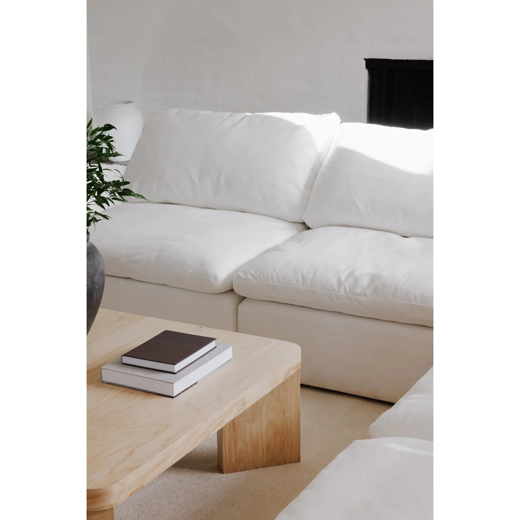 Moe's Home Collection Terra Condo Dream Cream White Modular Sectional - Image 5