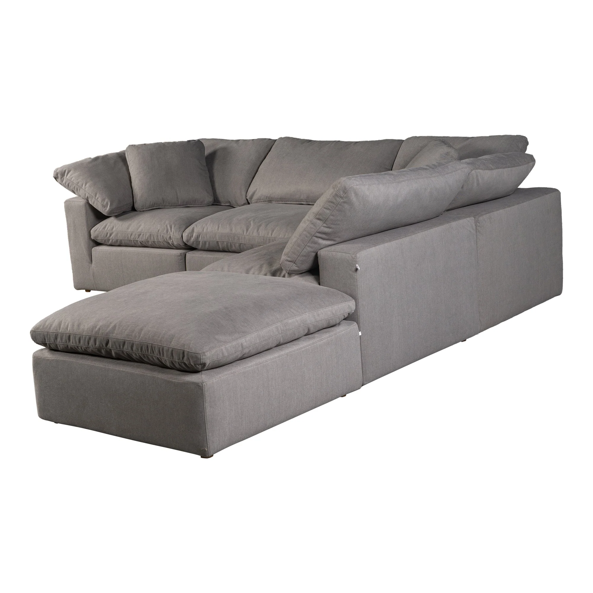 Moe's Home Collection Terra Condo Dream Light Grey Modular Sectional - Image 2