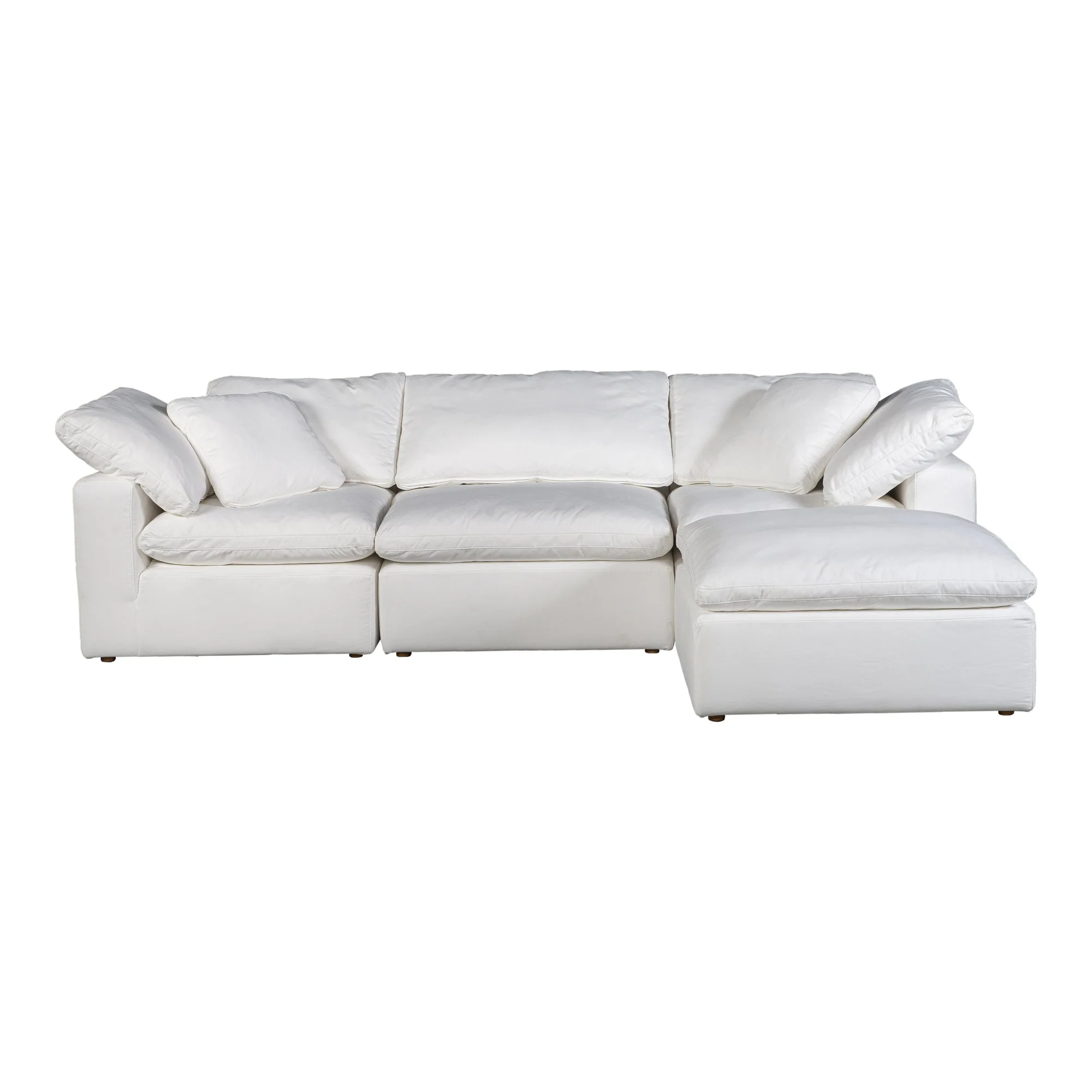 Moe's Home Collection Terra Condo Lounge Cream White Modular Sectional - Image 2
