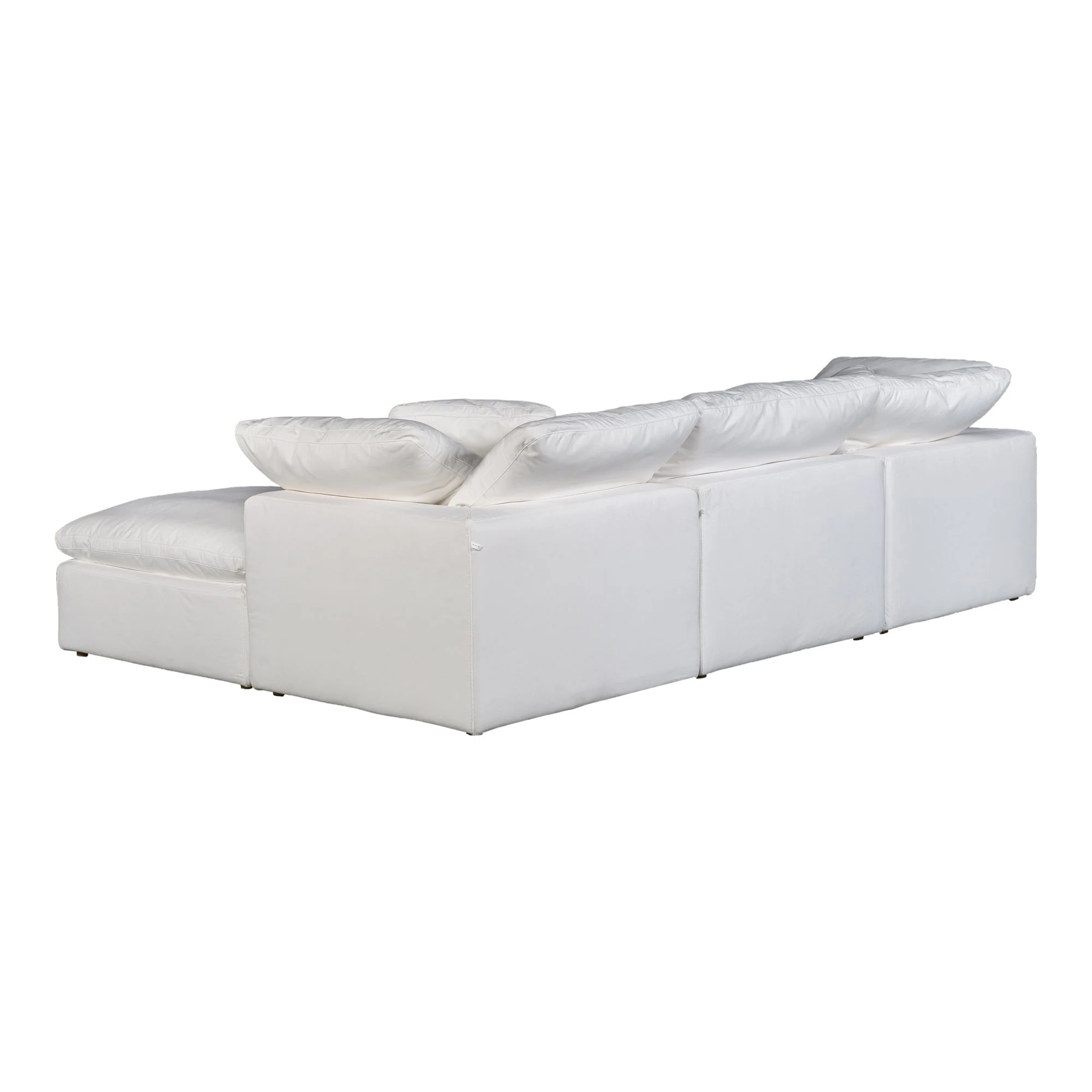 Moe's Home Collection Terra Condo Lounge Cream White Modular Sectional - Image 5