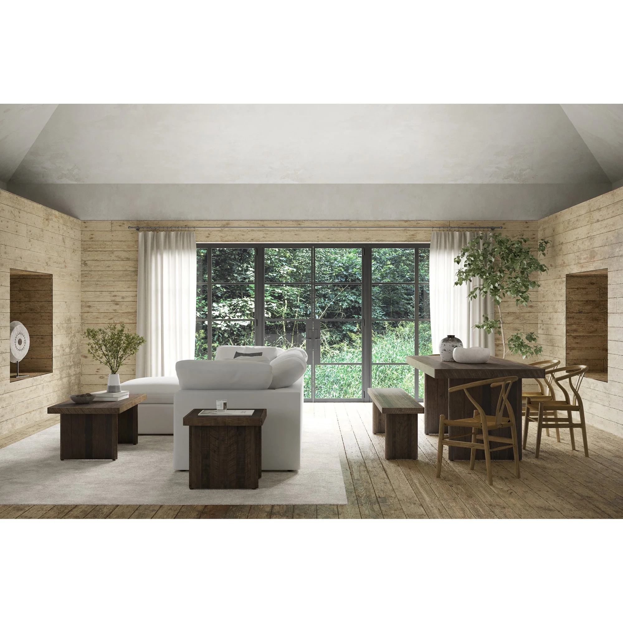 Moe's Home Collection Terra Condo Lounge Cream White Modular Sectional - Image 6
