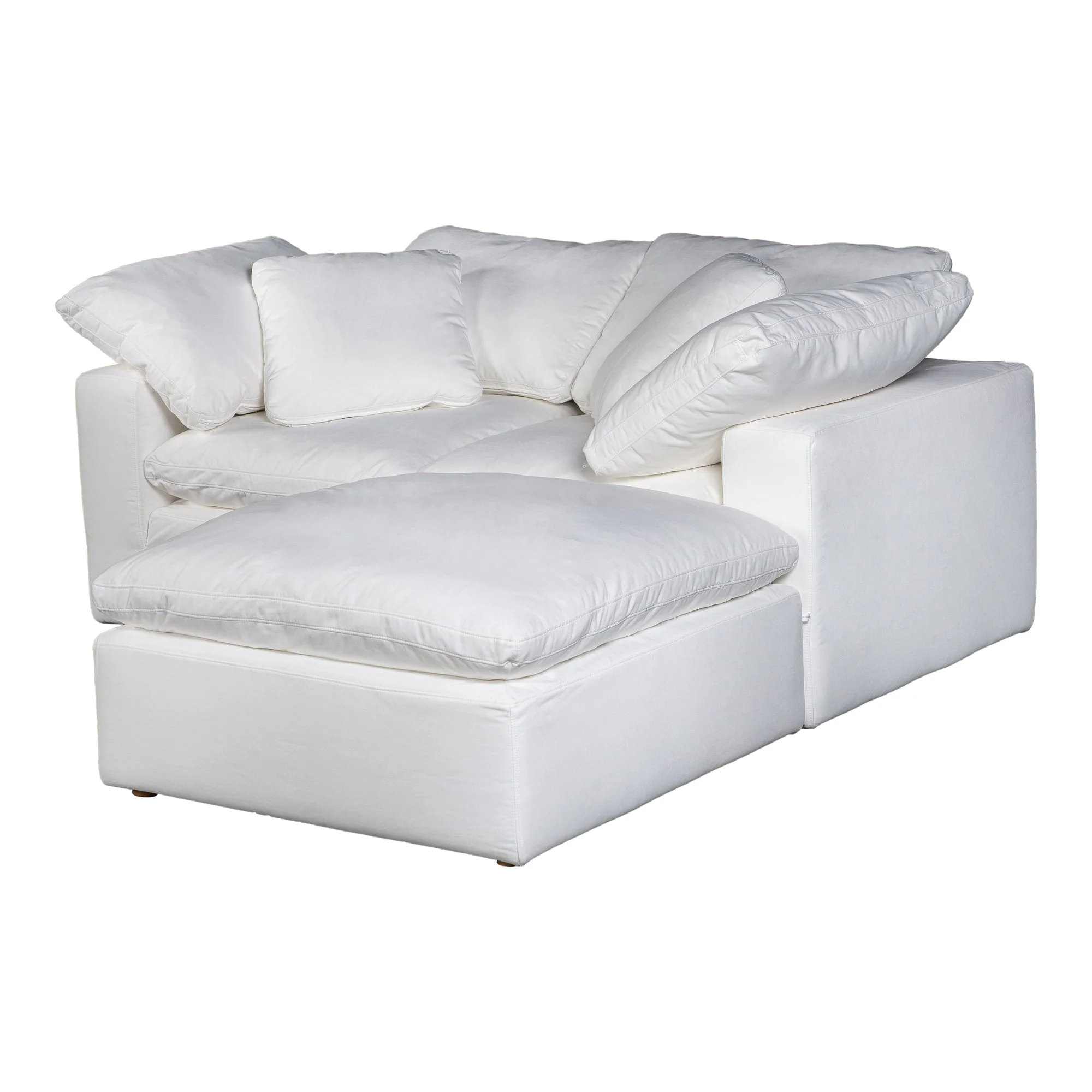 Moe's Home Collection Terra Condo Nook Cream White Modular Sectional - Image 3