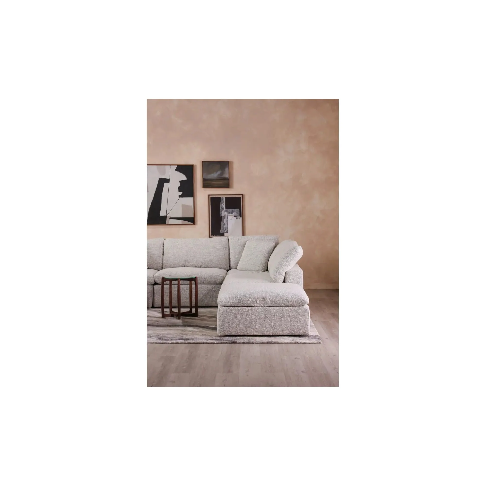 Moe’s Home Terra Condo Ottoman ~ Coastside Sand - Image 4