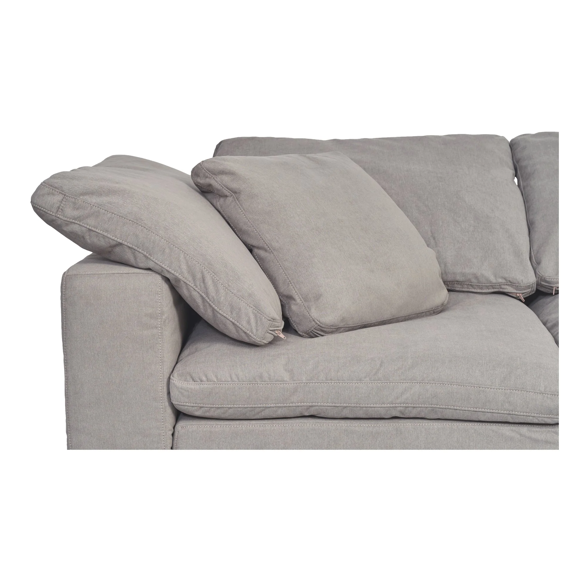Moe's Home Collection Terra Light Grey Modular Sofa - Image 5