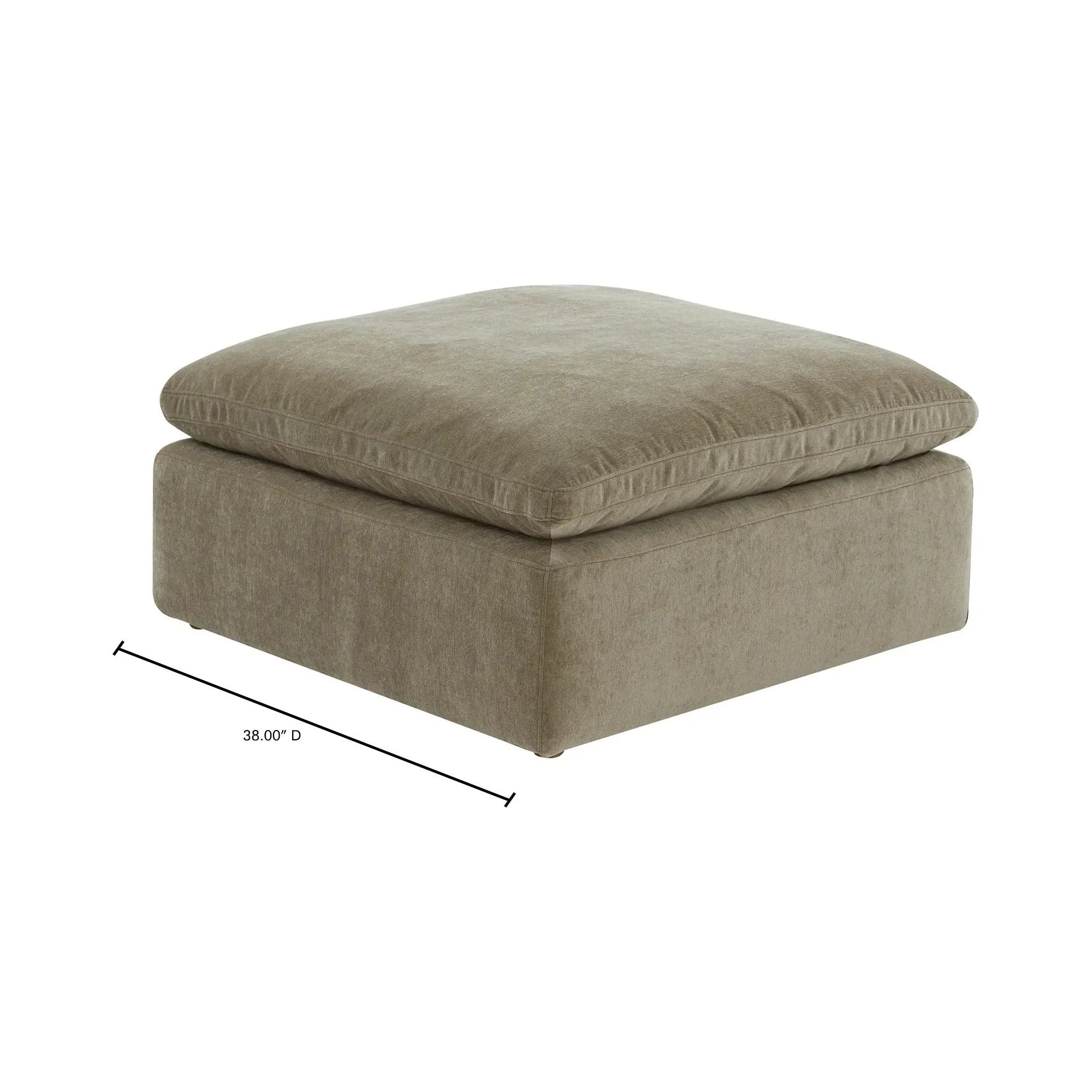 Moe’s Home Collection Terra Desert Sage Ottoman - Image 7