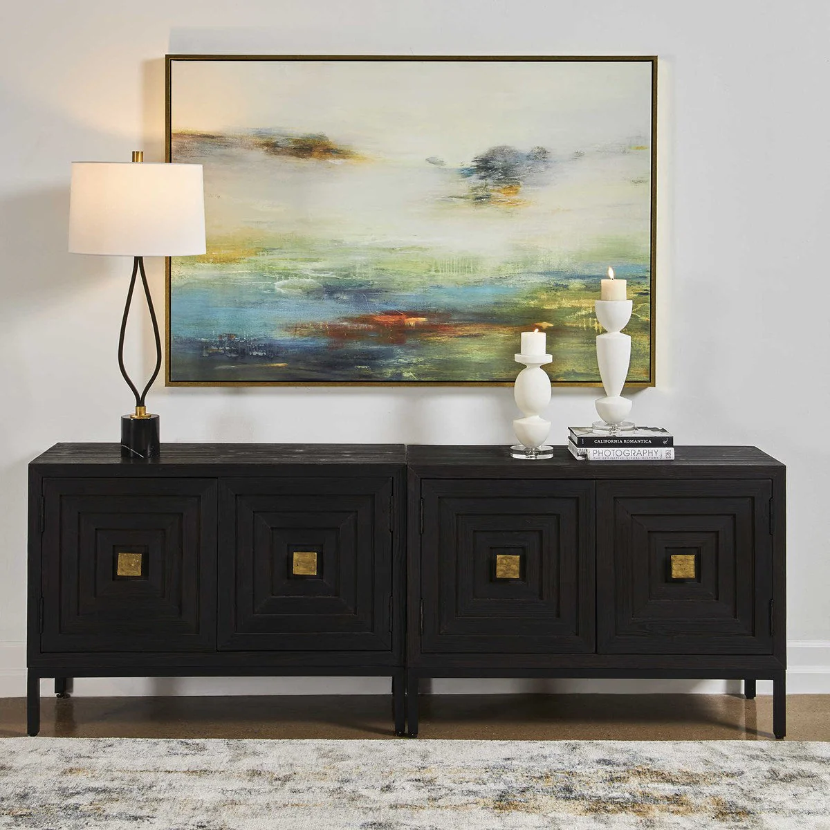 Uttermost Textured Land Abstract Framed Canvas