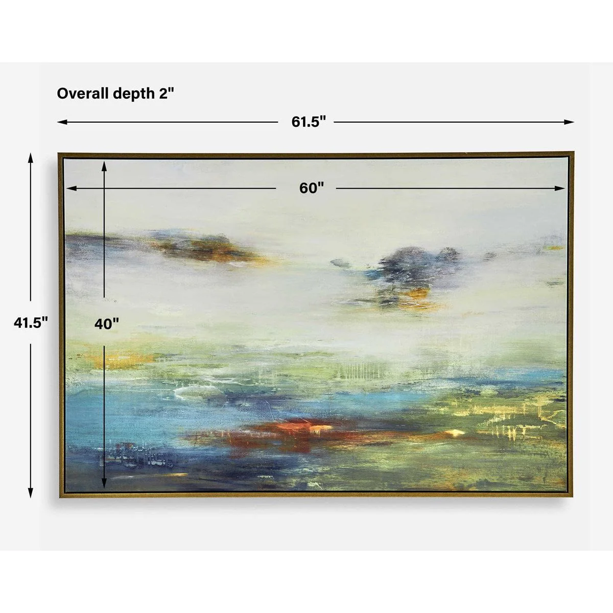 Uttermost Textured Land Abstract Framed Canvas - Image 5