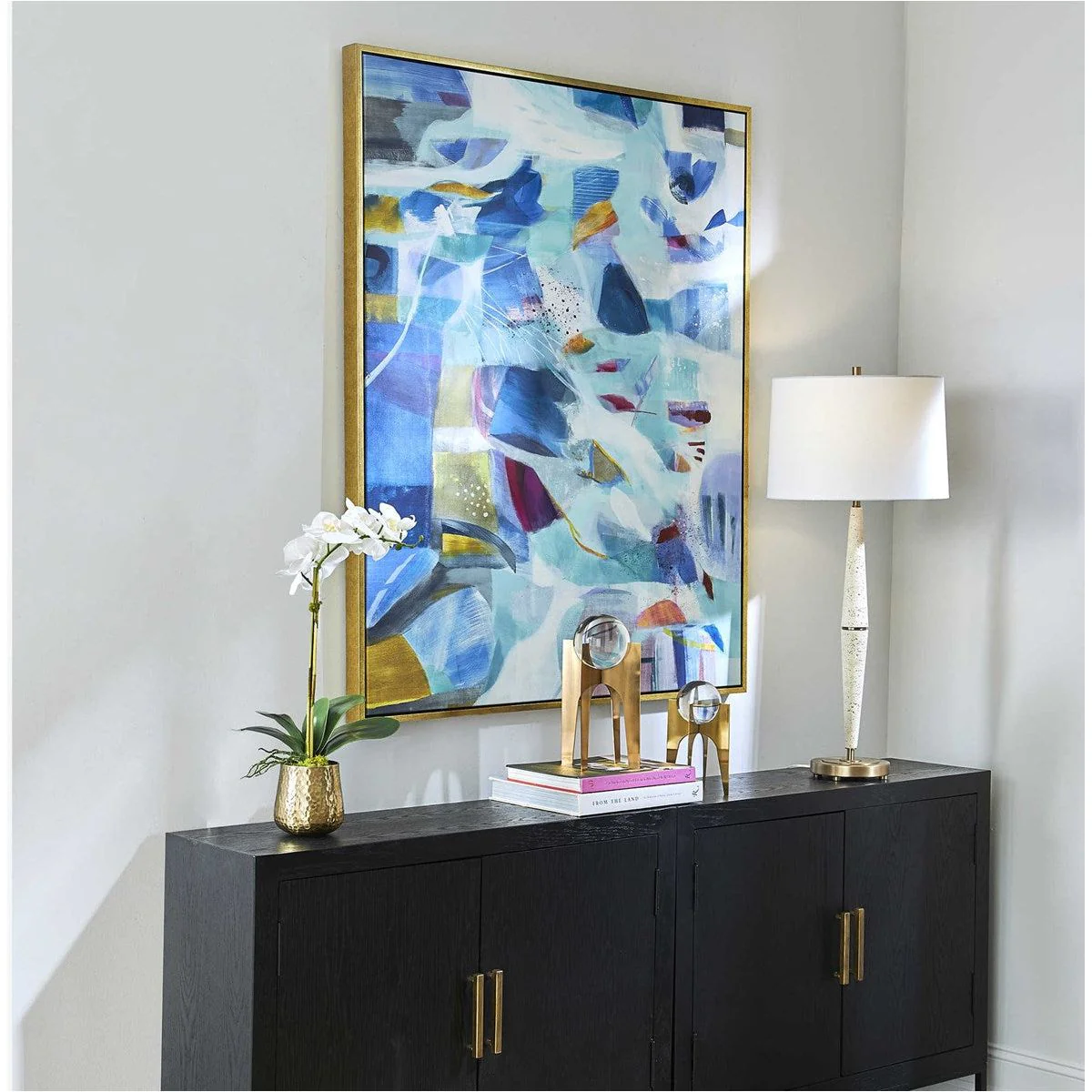 Uttermost The Story Of Water Modern Abstract Framed Canvas - Image 3