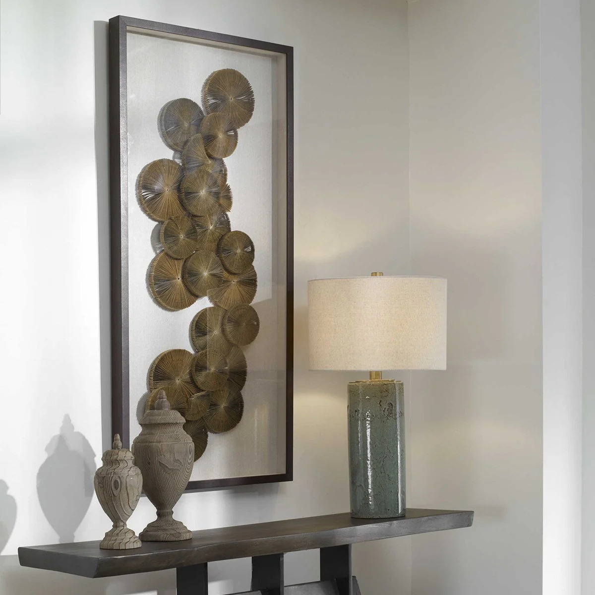Uttermost The Times Layered Medallion Shadow Box Frame - Image 3