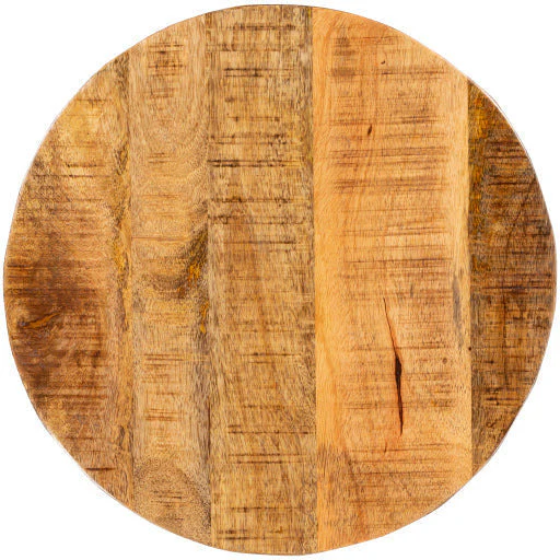 Surya Troyes Modern Natural Wood Round Accent Side Table TOE-004 - Image 4