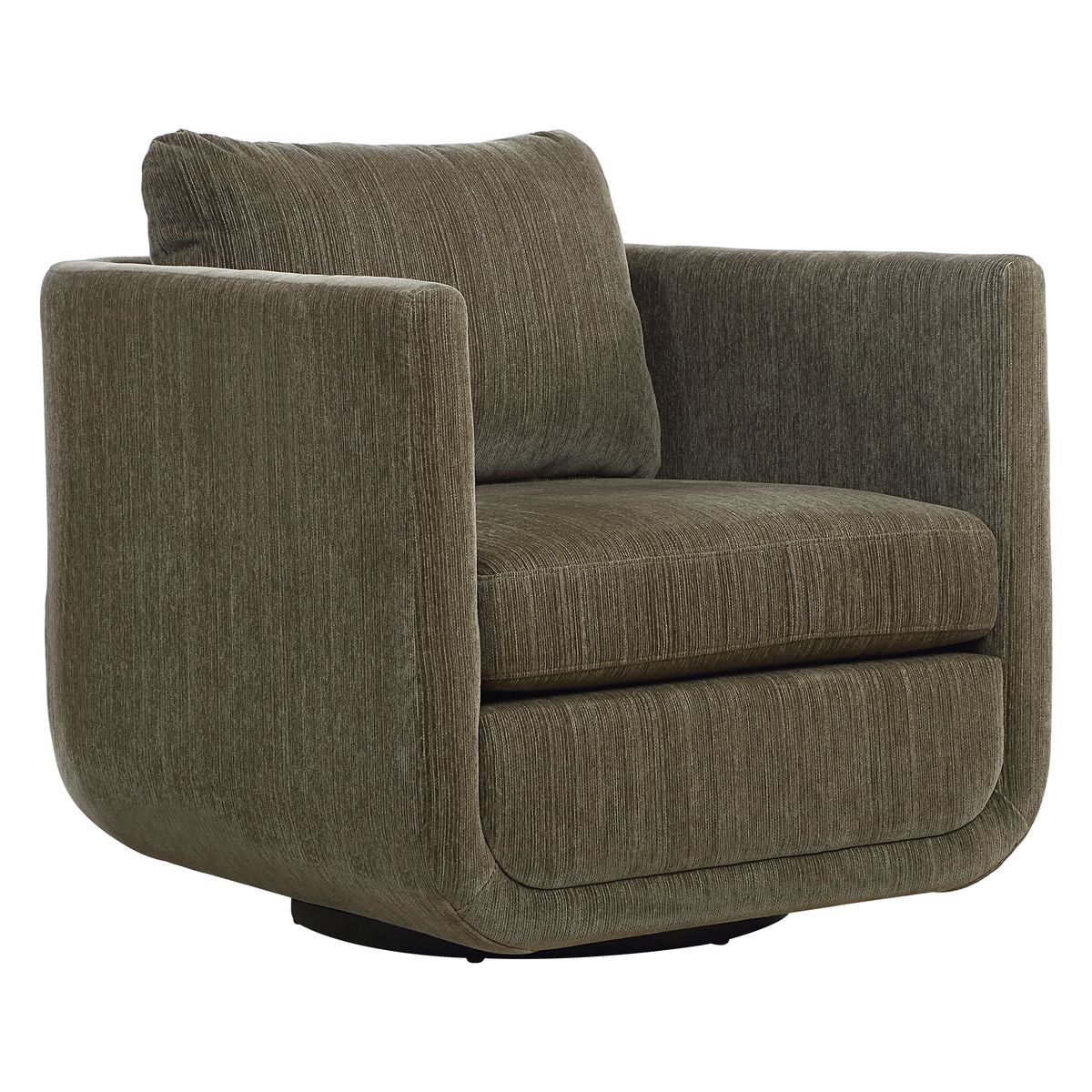Uttermost Abound Herb Textured Chenille Swivel Chair - Image 3