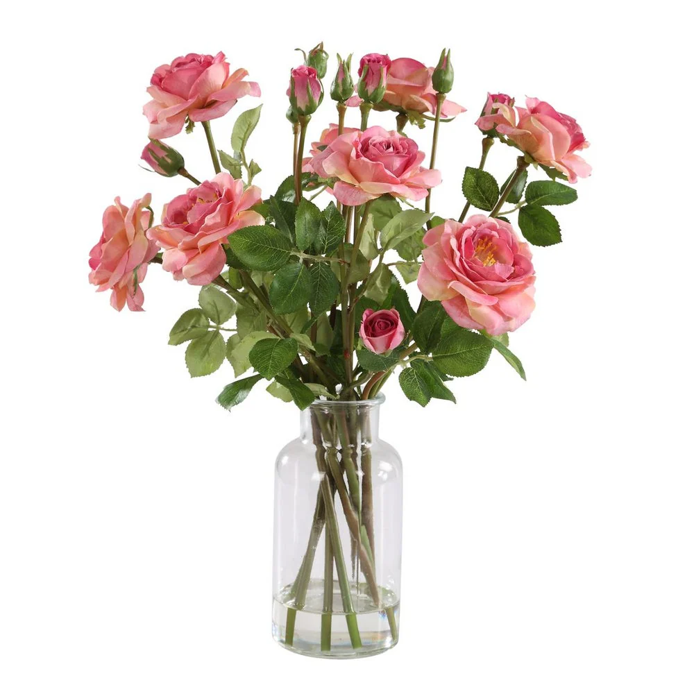 Uttermost Adoration A Symbol Of Love Rose Bouquet In Glass Jar - Image 3