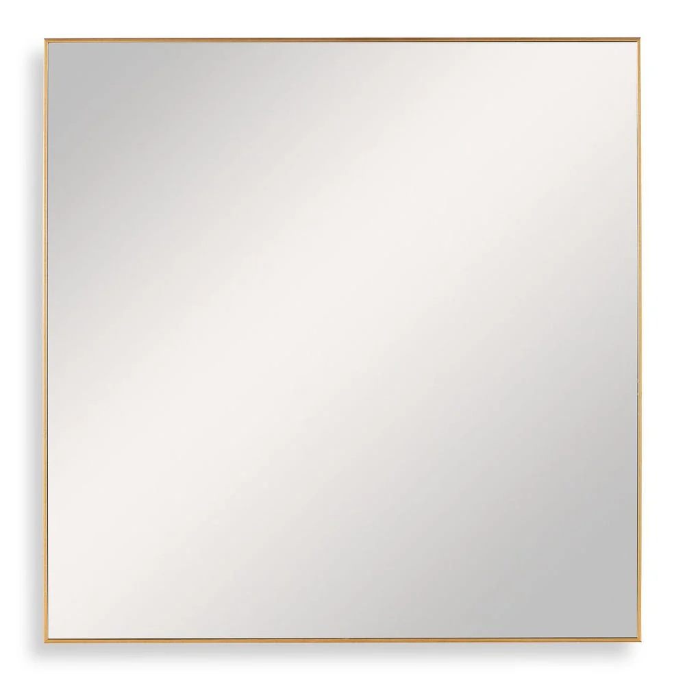 Uttermost Alexo Brushed Gold Square Mirror - Image 3