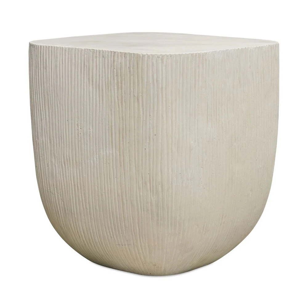 Uttermost Alma Limestone Outdoor Side Table - Image 2