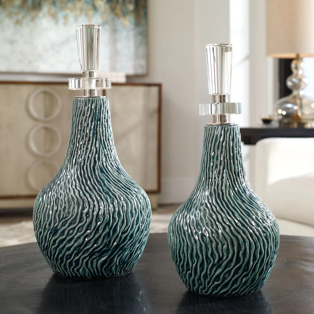Uttermost Almera Bottles ~ Set Of 2 - Image 2