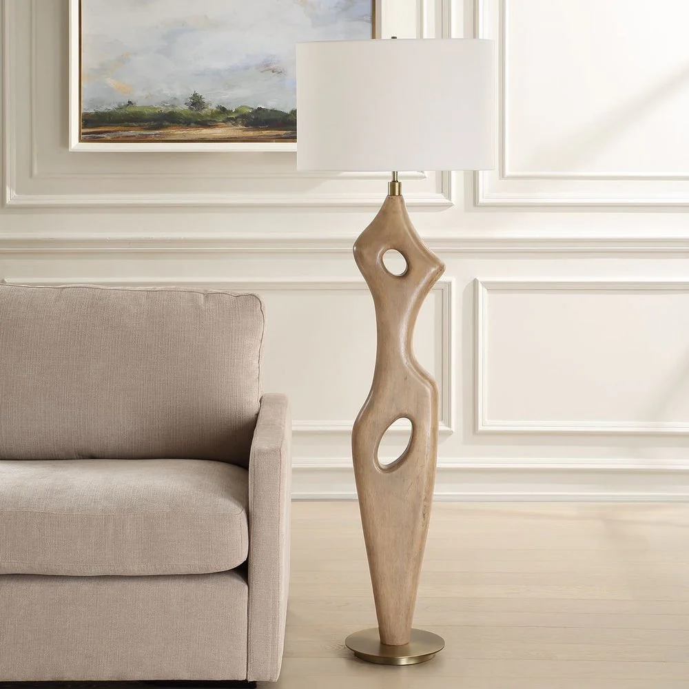 Uttermost Almyra Curved Abstract Floor Lamp