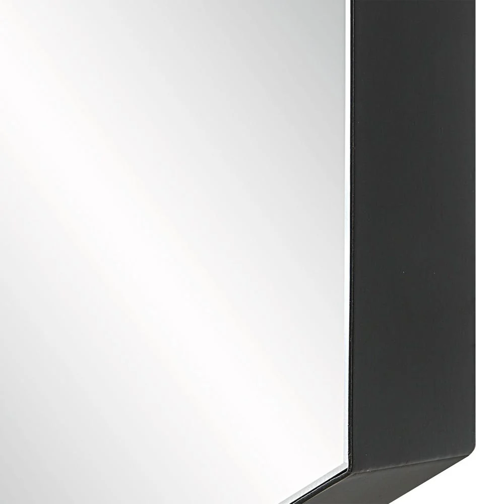 Uttermost Amaya Soft Matte Black Hexagon Mirrors ~ Set Of 2 - Image 4