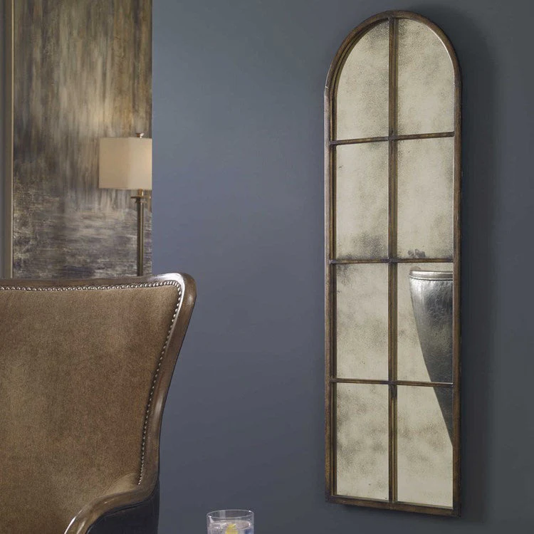 Uttermost Amiel Bronze Iron Arched Mirror - Image 2