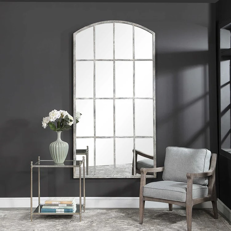 Uttermost Amiel Oversized Iron Arched Mirror - Image 4