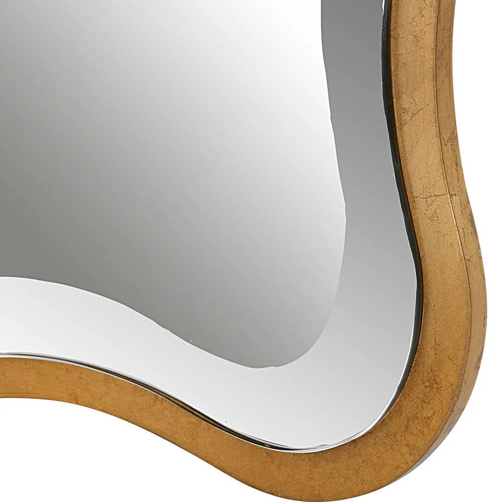 Uttermost Aneta Antique Gold Scalloped Edge Mirror - Image 4