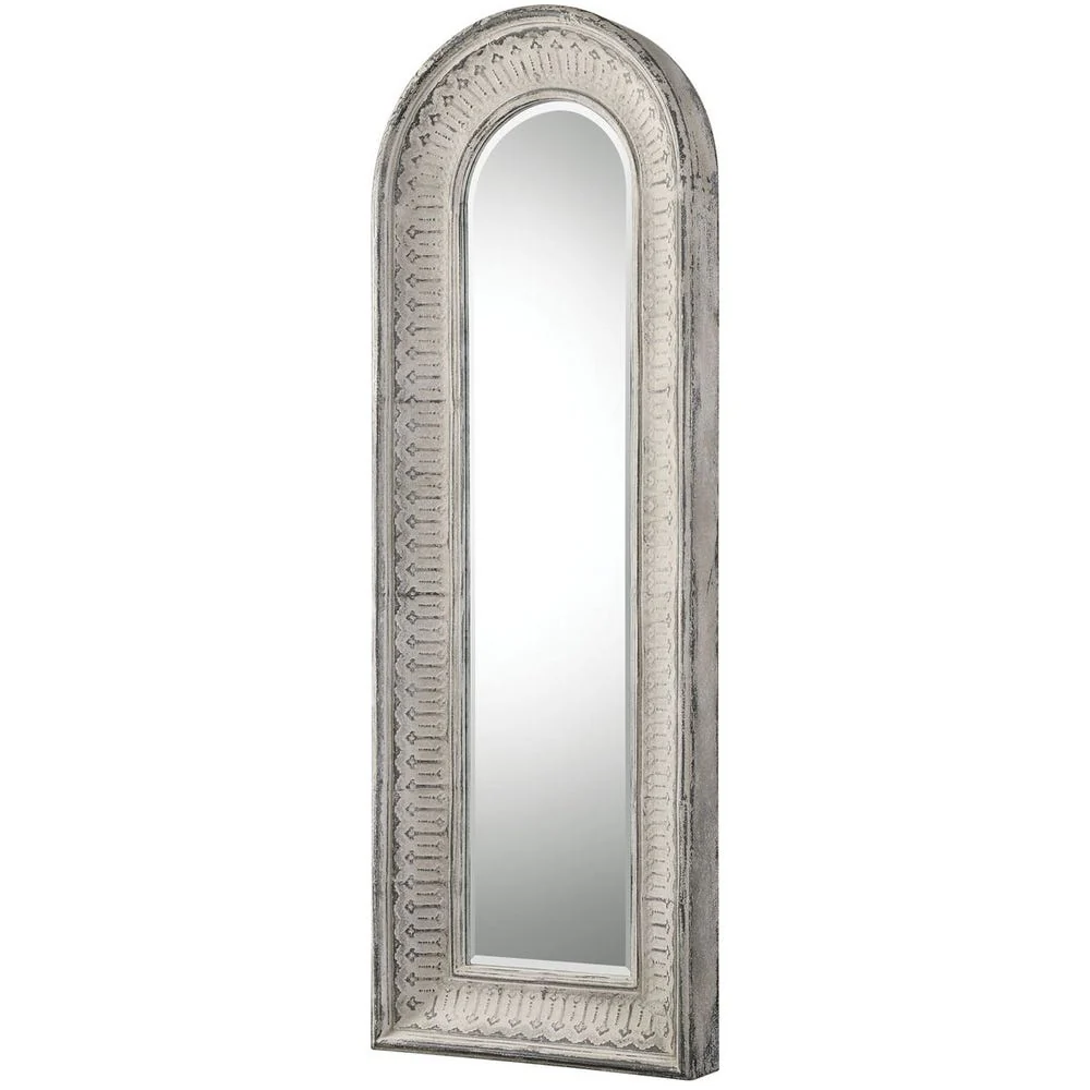 Uttermost Argenton Distressed Ivory Wash Arch Mirror - Image 3
