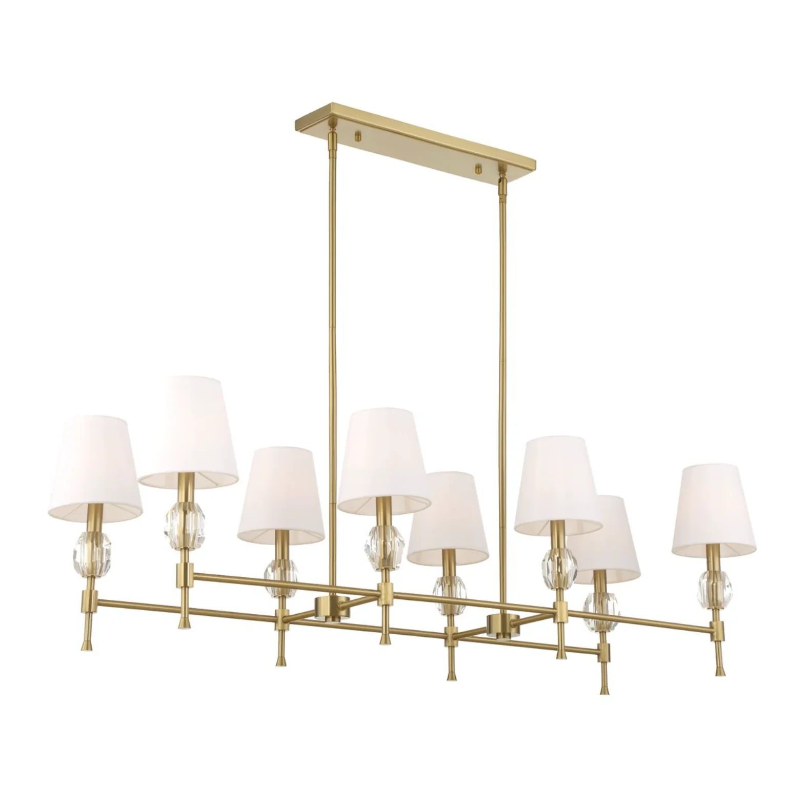 Uttermost Arques Warm Natural Brass Chandelier ~ 8 Lt - Image 8