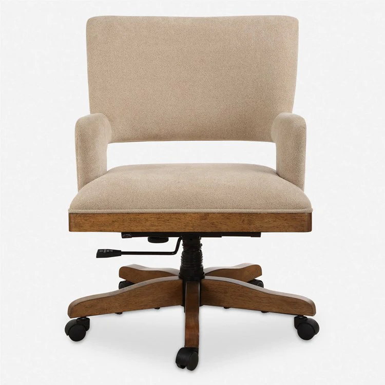 Uttermost Aspect Mid Century Modern Desk Chair with Casters - Image 2