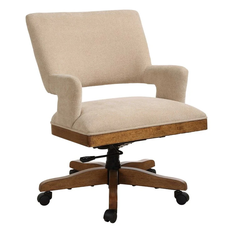 Uttermost Aspect Mid Century Modern Desk Chair with Casters - Image 4
