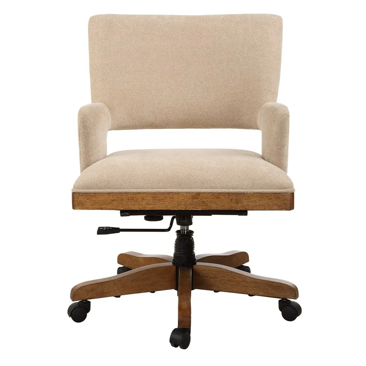 Uttermost Aspect Mid Century Modern Desk Chair with Casters - Image 7