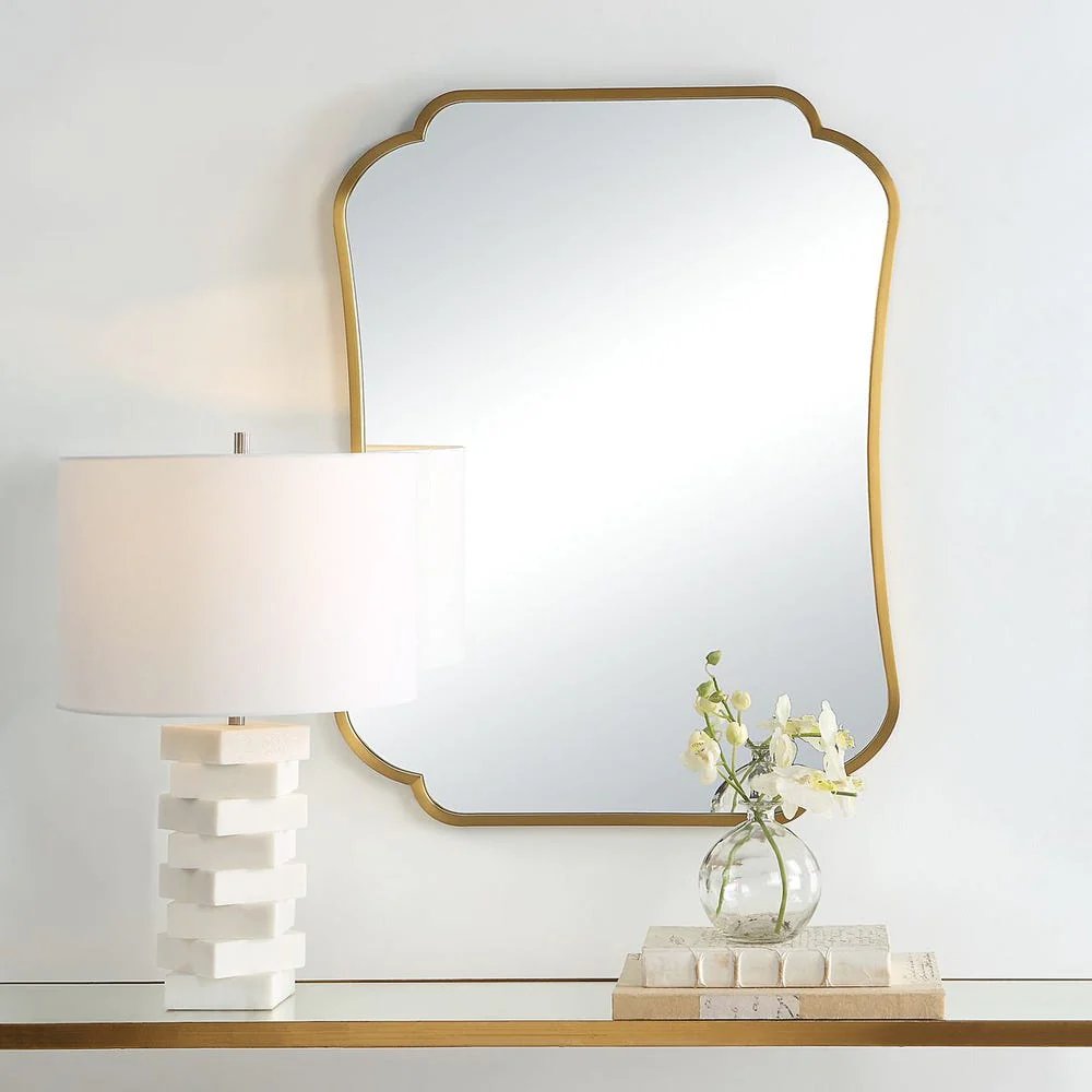 Uttermost Athena Stainless Steel Framed Mirror - Image 2