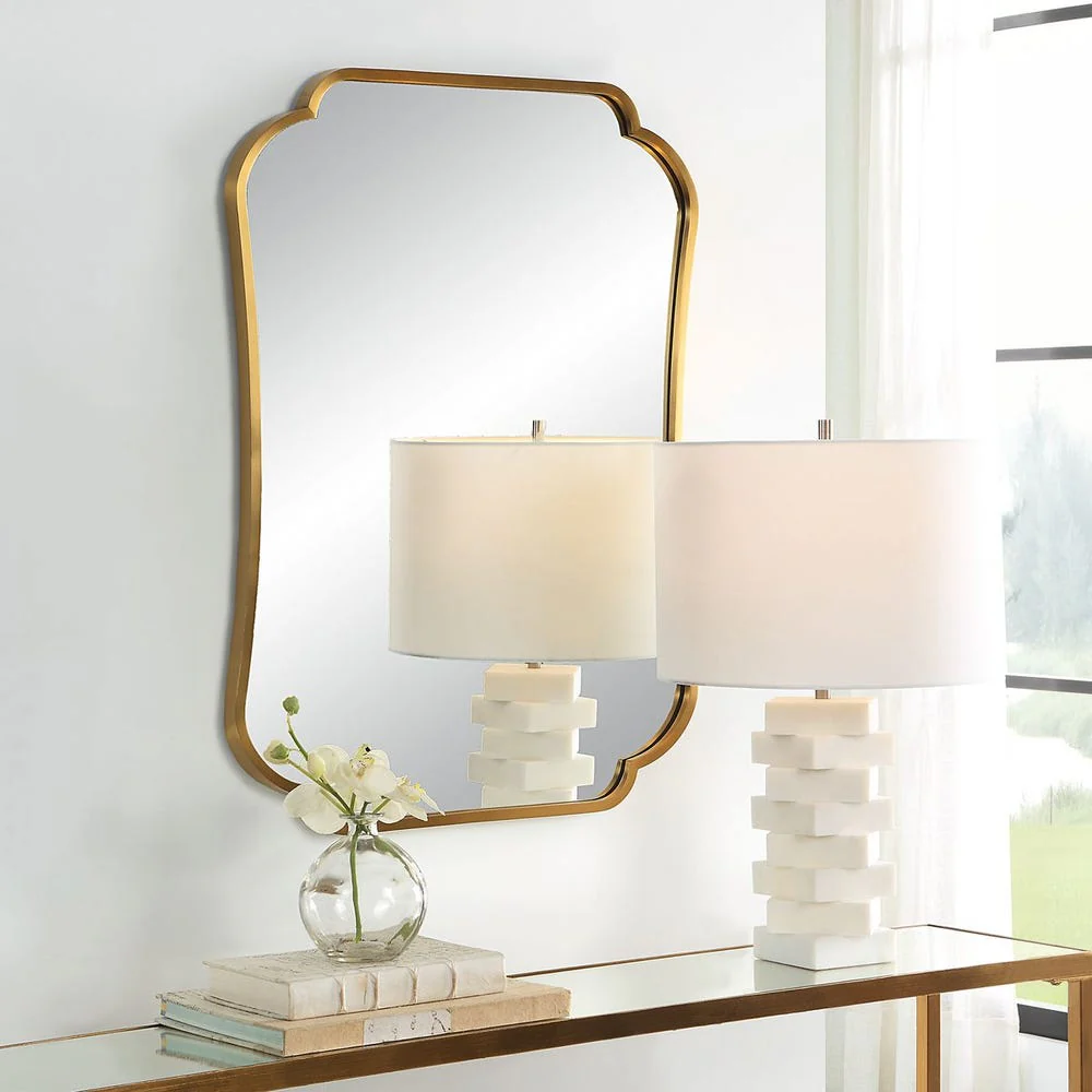 Uttermost Athena Stainless Steel Framed Mirror - Image 3