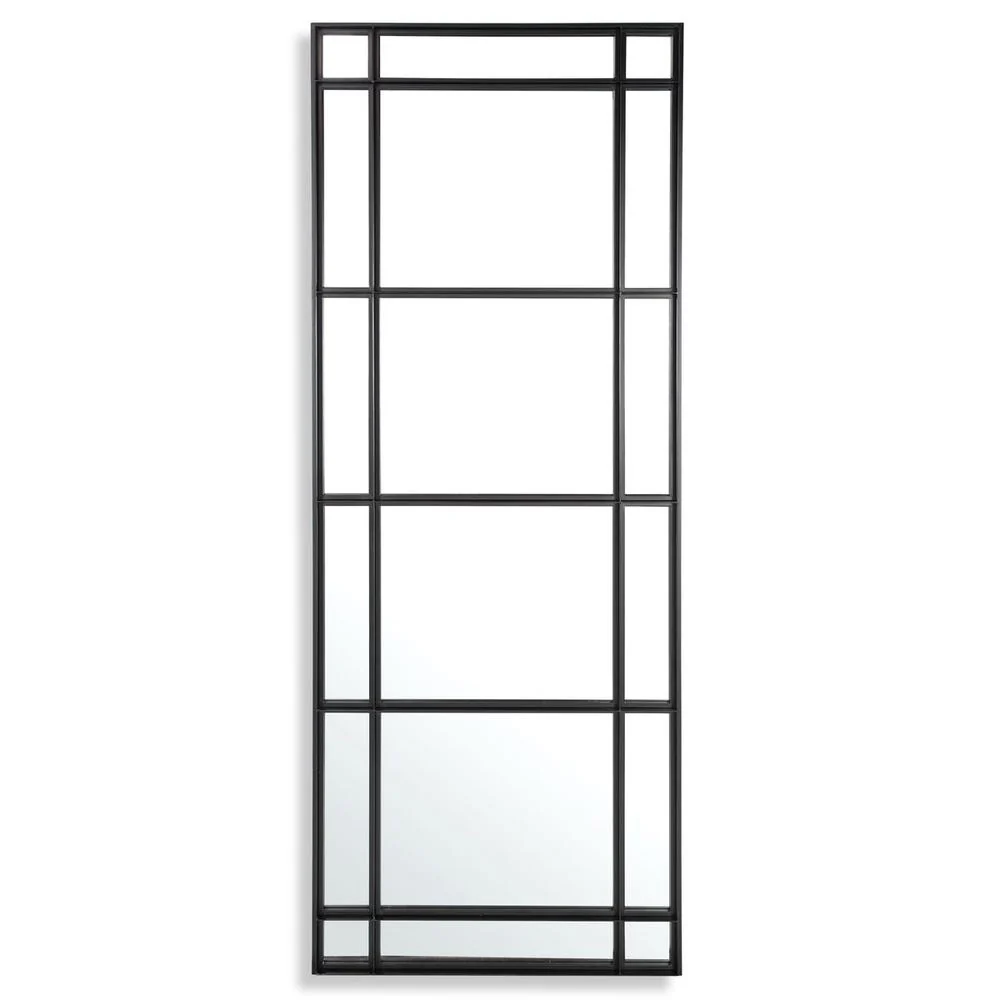 Uttermost Atticus Satin Black Iron Mirror - Image 2
