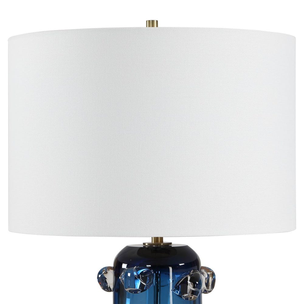 Uttermost Aura Blue Glass Table Lamp - Image 5