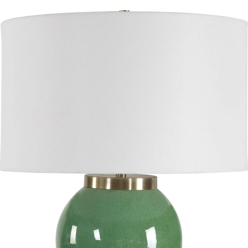 Uttermost Banner Moss Green Stacked Sphere Table Lamp - Image 5