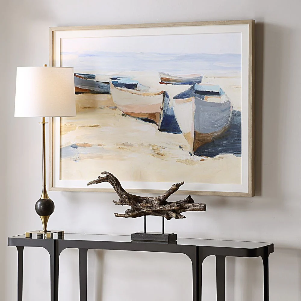 Uttermost Beached Boats Framed Print - Image 3