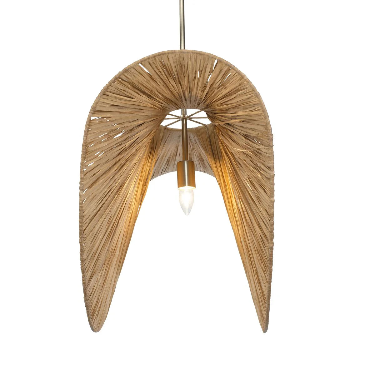 Uttermost Bend Natural Tone 1 Light Pendant - Image 5