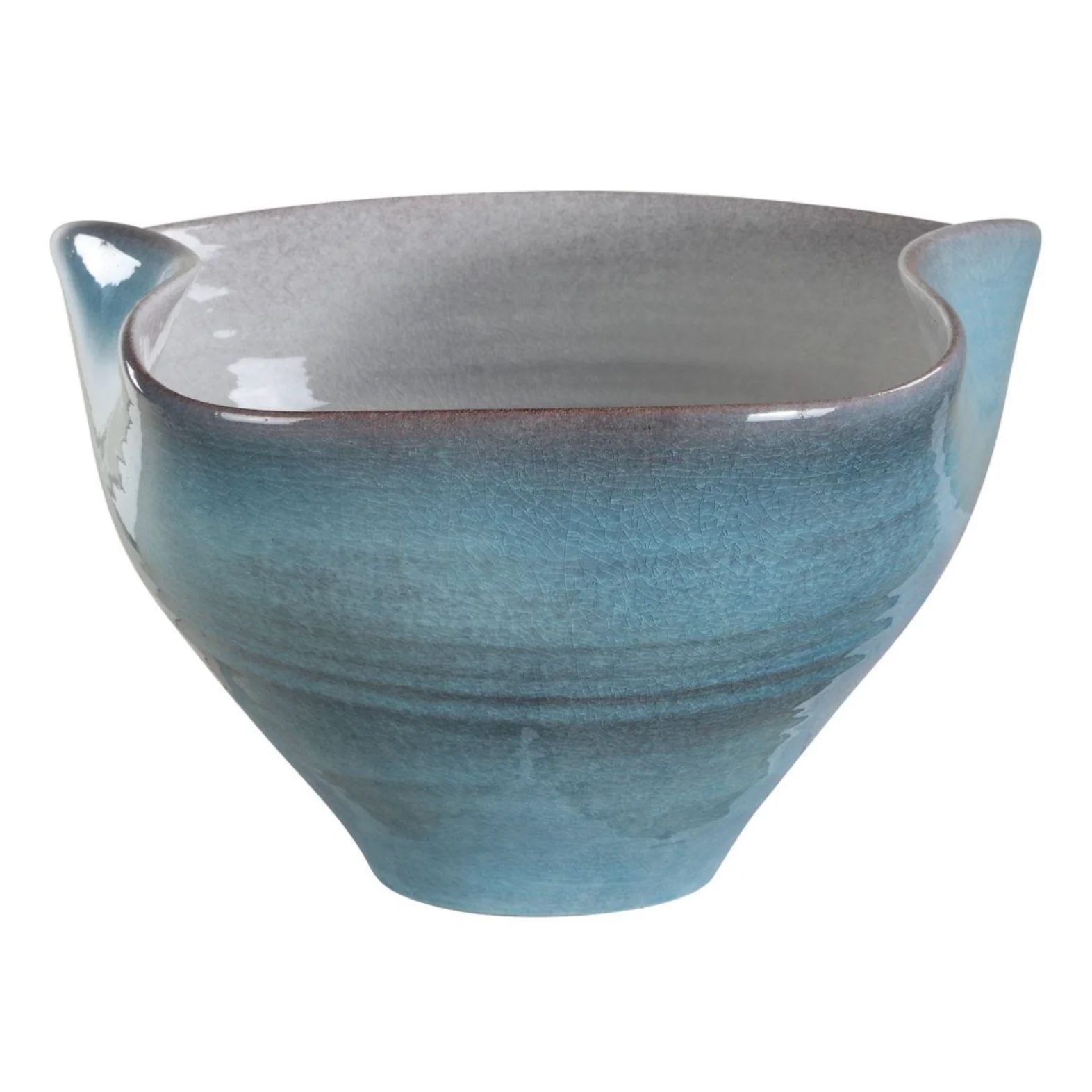 Uttermost Blue Crest Ceramic Bowl - Image 5