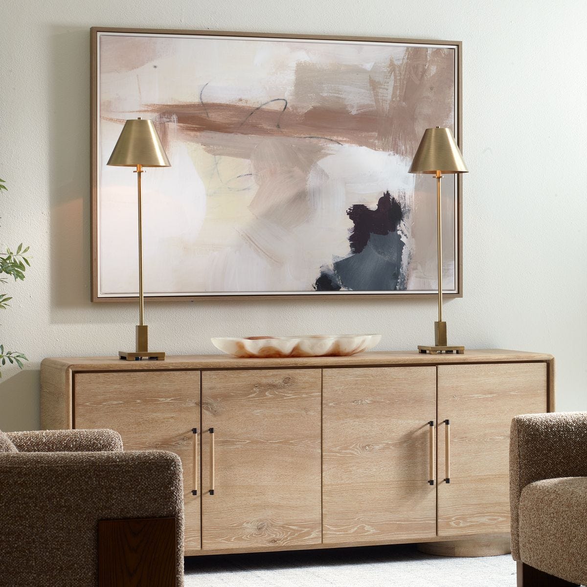 Uttermost Bluster Framed Canvas - Image 2