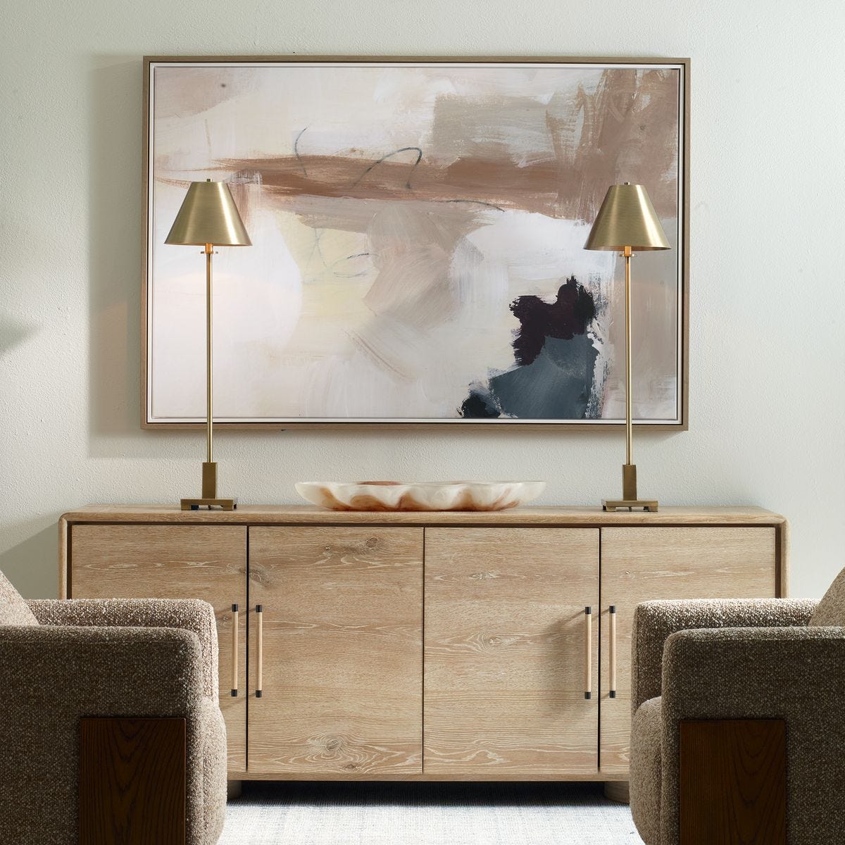 Uttermost Bluster Framed Canvas - Image 3