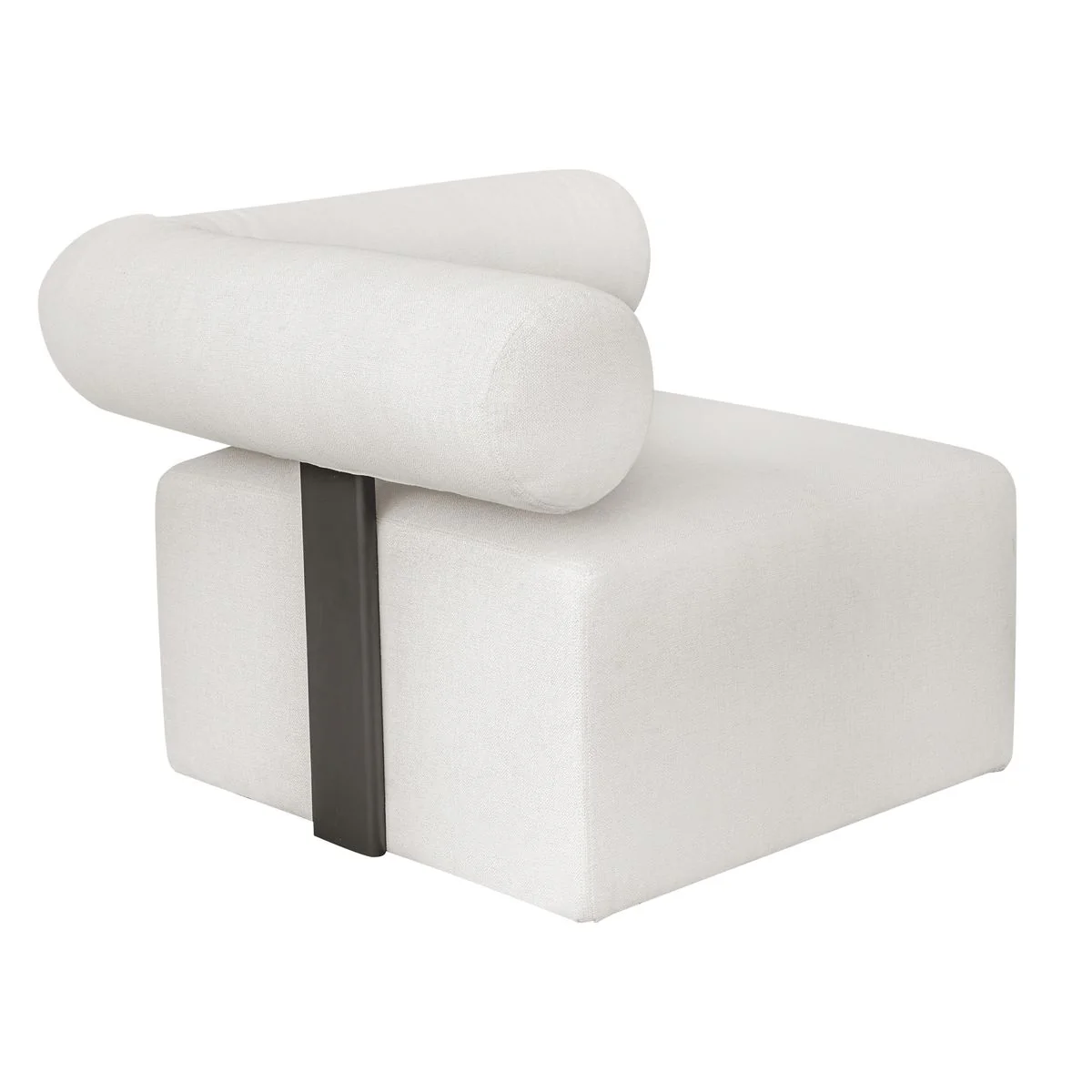 Uttermost Bolster Back Modular Corner Outdoor Sofa With Oyster White Plush Cushions - Image 12