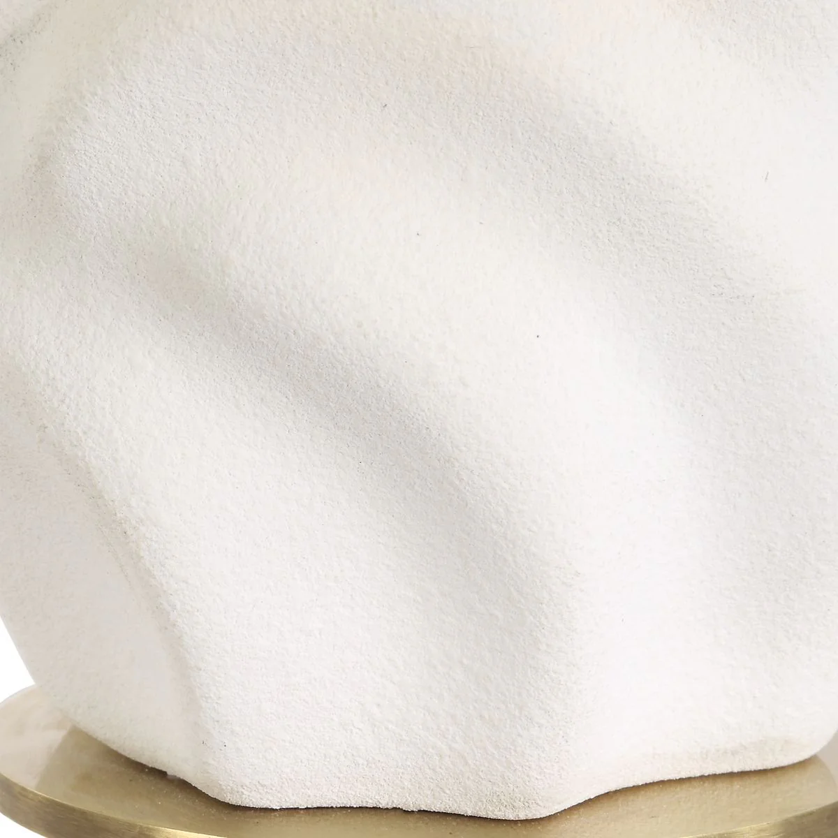 Uttermost Bora Matte White Glazed Swirl Base Accent Lamp With White Linen Shade - Image 5