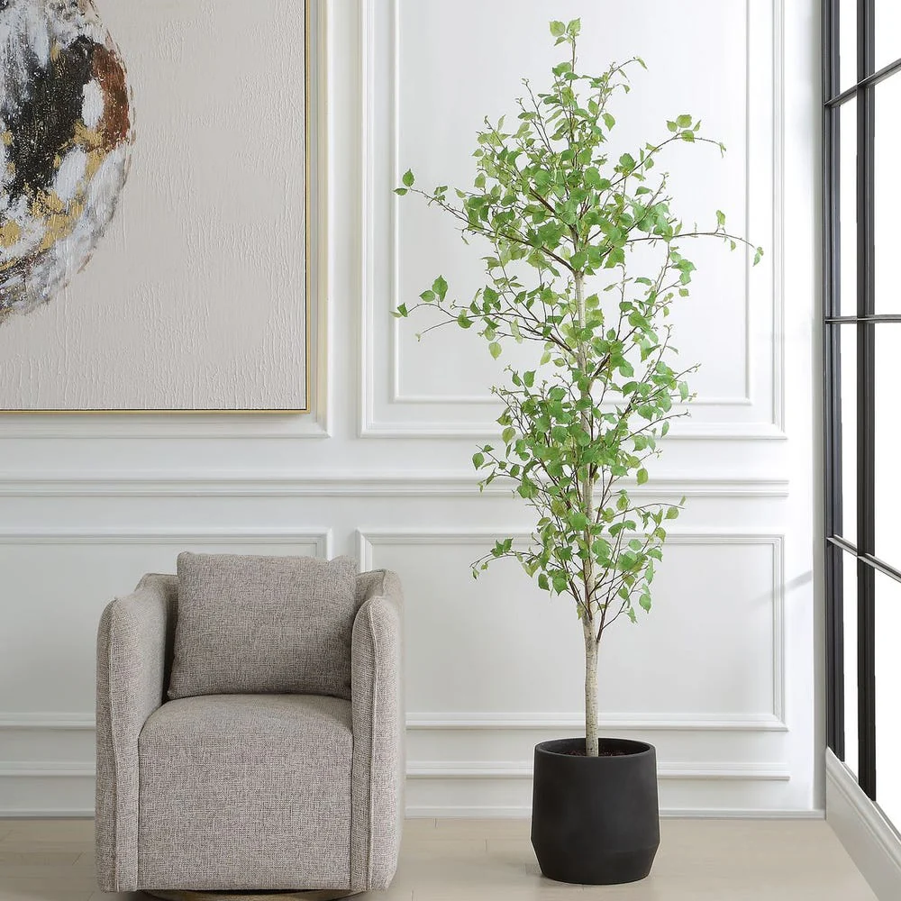Uttermost Boreal Potted Lifelike Tall Birch Tree