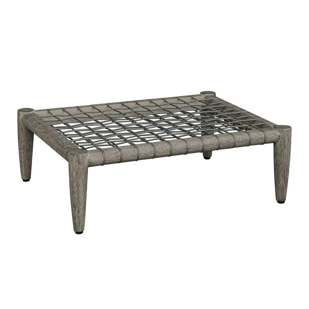 Uttermost Borneo Oyster White Outdoor Ottoman - Image 6