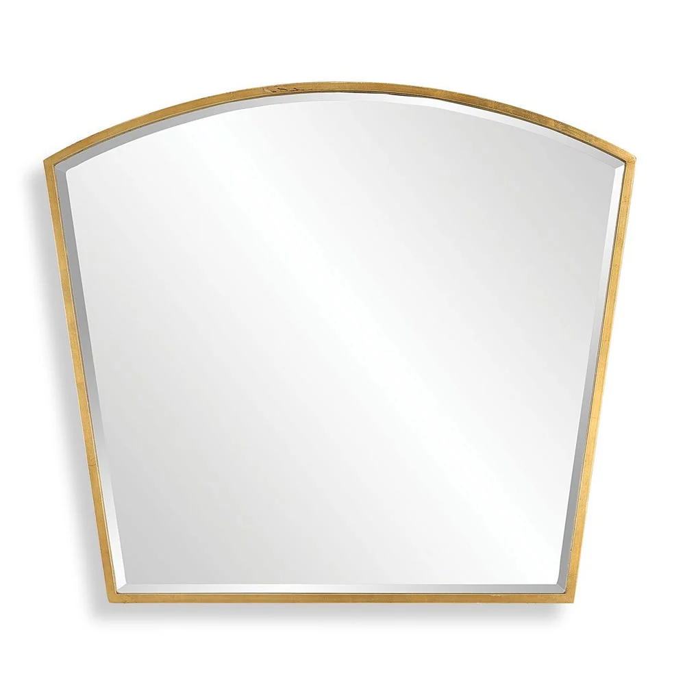 Uttermost Boundary Antique Gold Leaf Iron Arch Mirror - Image 5