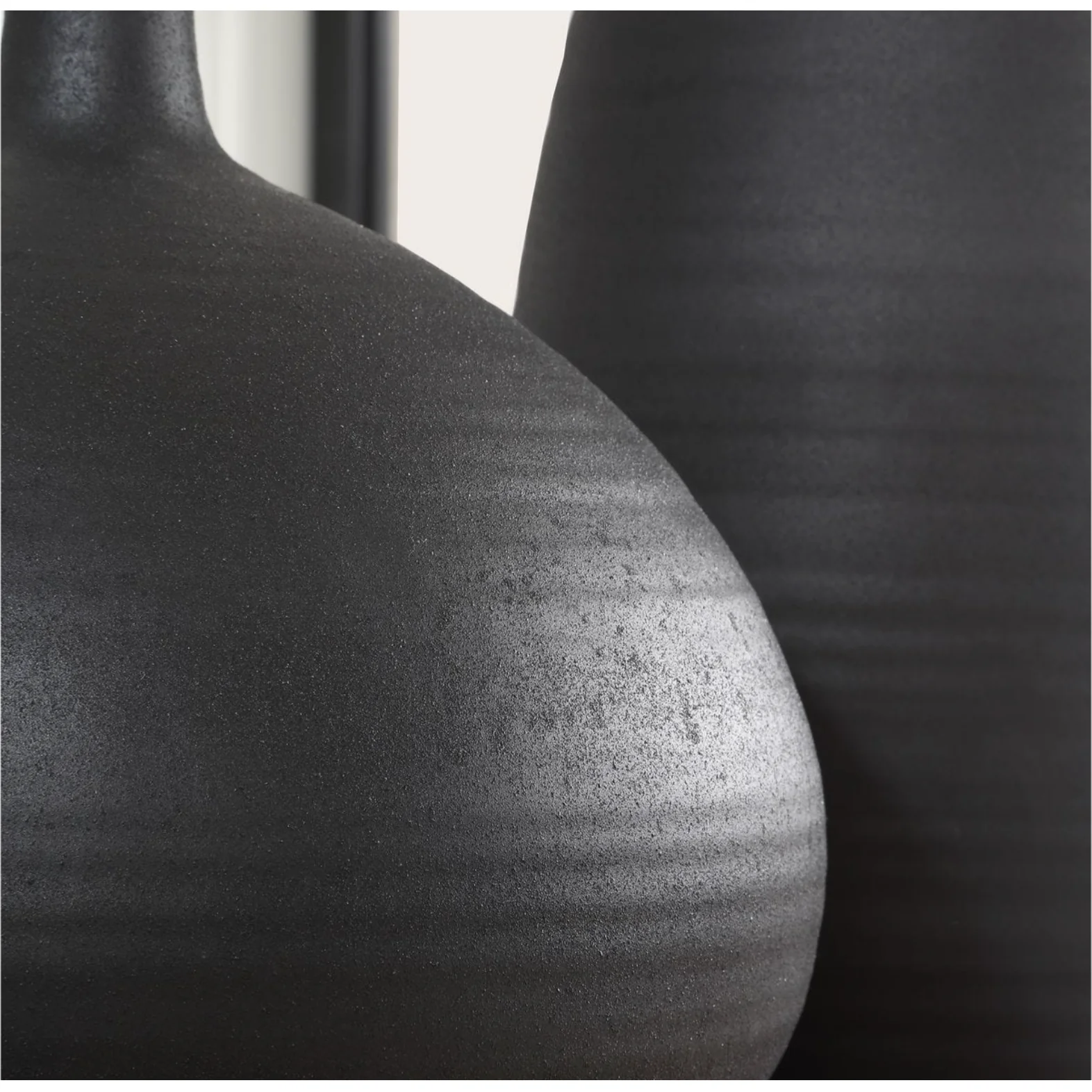 Uttermost Bower Sleek Black Vases ~ Set Of 2 - Image 5