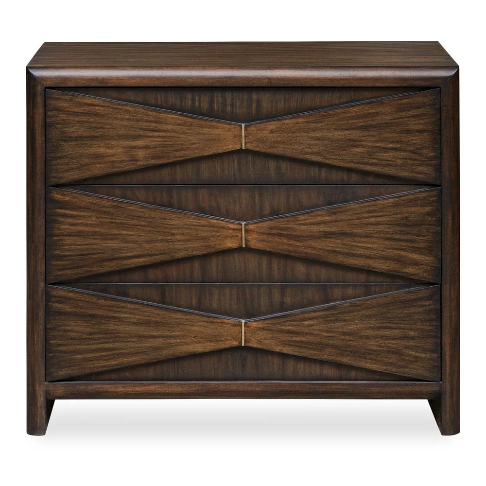 Uttermost Bowtie Deep Whisky Finish ~ 3- Drawer Chest - Image 2
