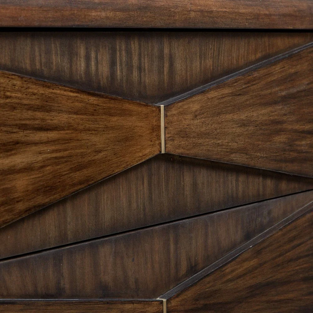 Uttermost Bowtie Deep Whisky Finish ~ 3- Drawer Chest - Image 4