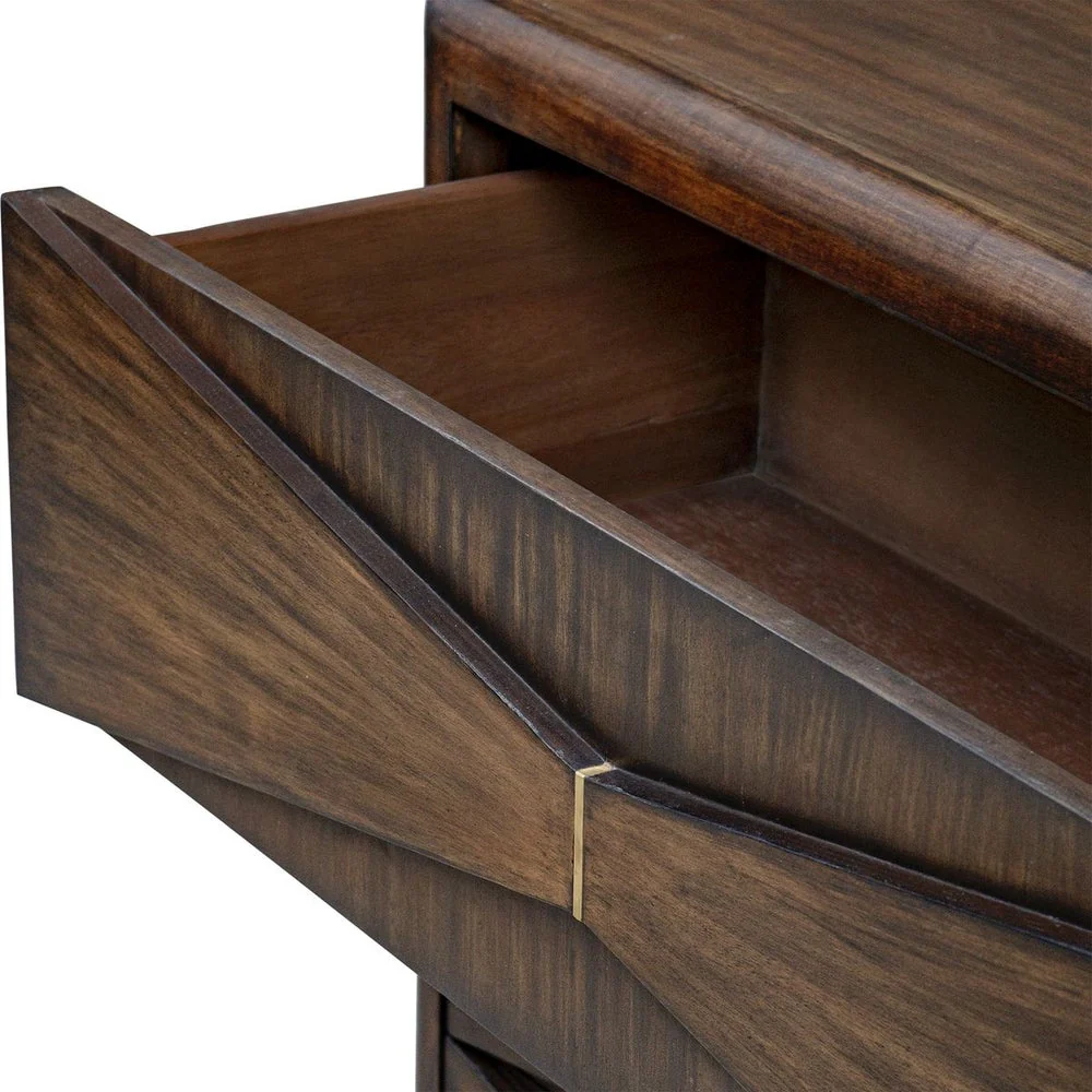 Uttermost Bowtie Deep Whisky Finish ~ 3- Drawer Chest - Image 5