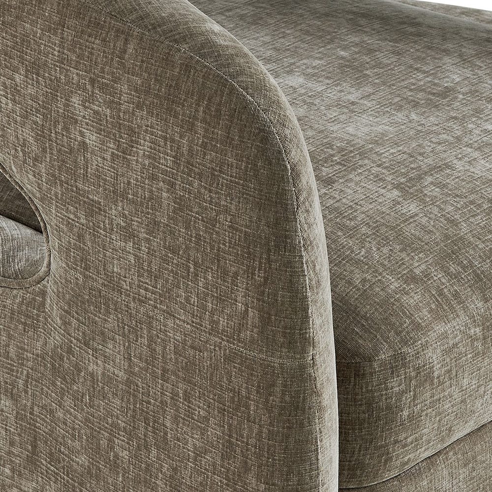 Uttermost Breis Barrel Taupe Velvet Swivel Chair - Image 7